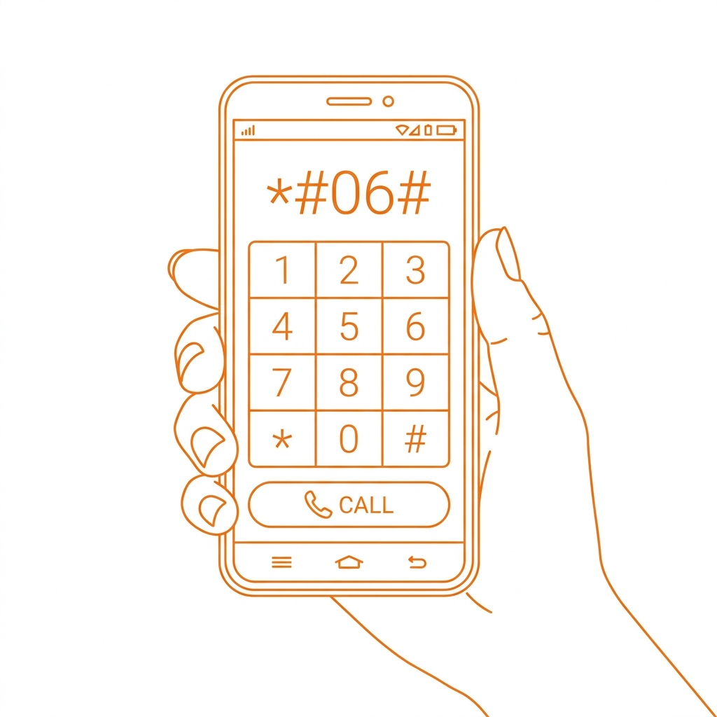 Marca *#06# en tu teléfono